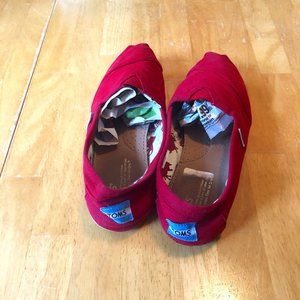 TOMS Red Shoes